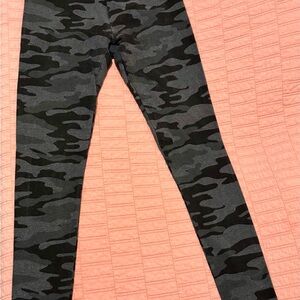 Pact Black and Gray Camouflage Leggings